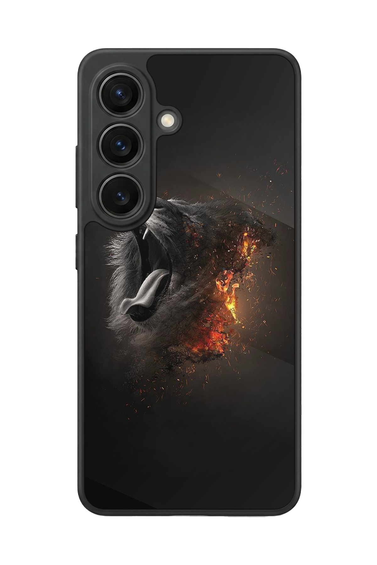 Samsung Galaxy S26 Uyumlu Aslan Tasarımlı Glossy Premium Kılıf