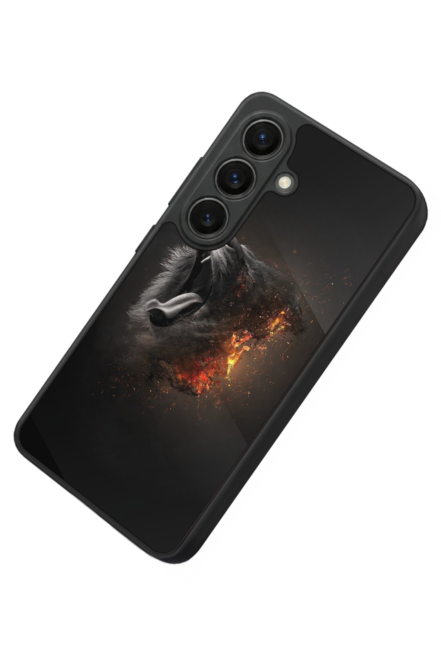 Samsung Galaxy S26 Uyumlu Aslan Tasarımlı Glossy Premium Kılıf