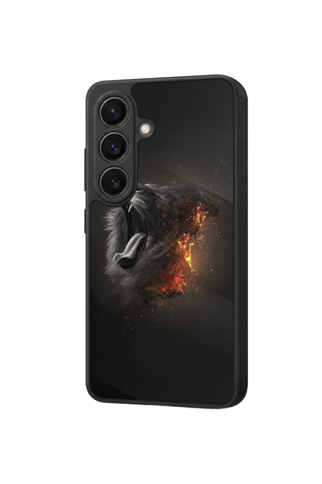 Samsung Galaxy S26 Uyumlu Aslan Tasarımlı Glossy Premium Kılıf