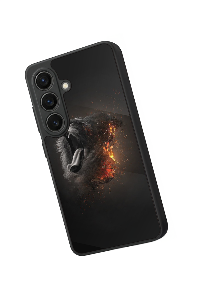 Samsung Galaxy S26 Uyumlu Aslan Tasarımlı Glossy Premium Kılıf