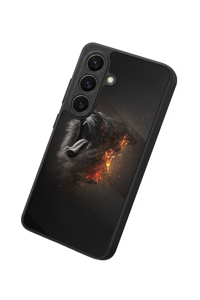 Samsung Galaxy S26 Uyumlu Aslan Tasarımlı Glossy Premium Kılıf