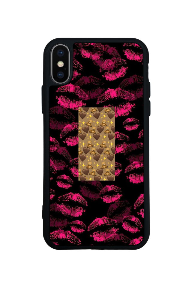 iPhone XS Max Uyumlu Dudak Tasarımlı Glossy Premium Kılıf