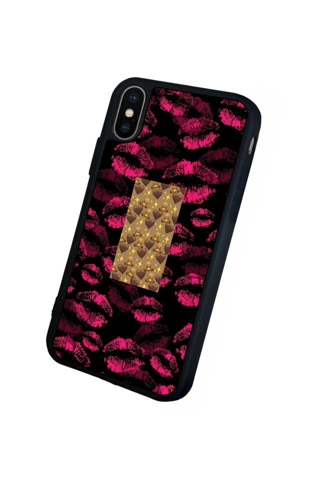 iPhone XS Max Uyumlu Dudak Tasarımlı Glossy Premium Kılıf