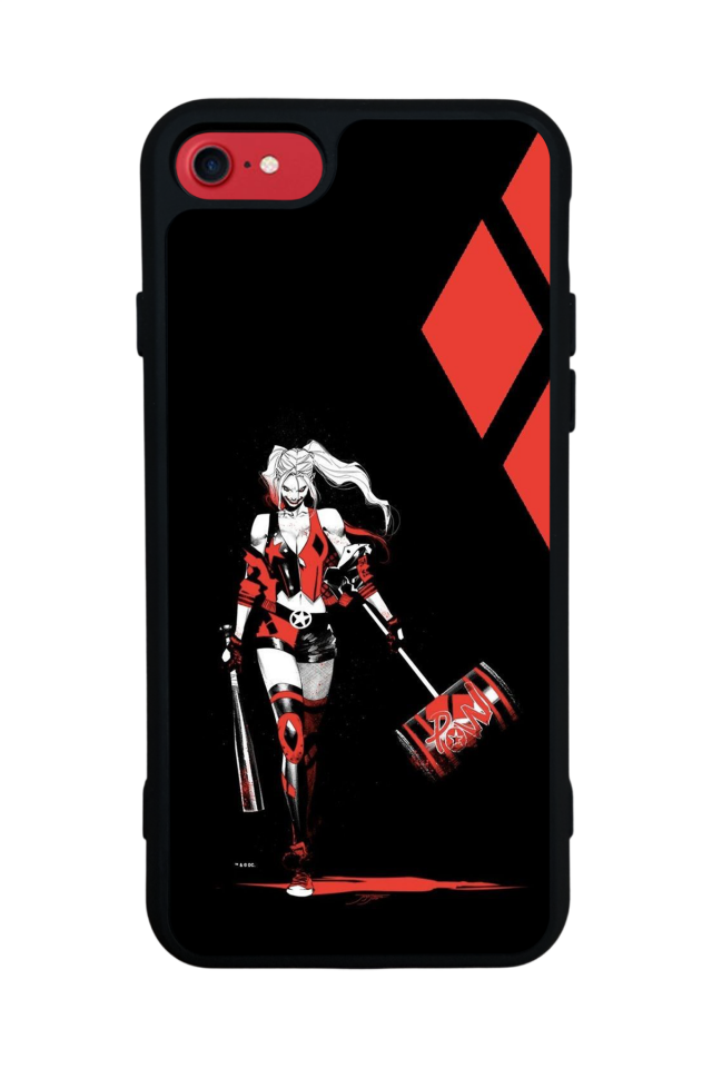 iPhone SE Uyumlu HarleyQueen Tasarımlı Glossy Premium Kılıf