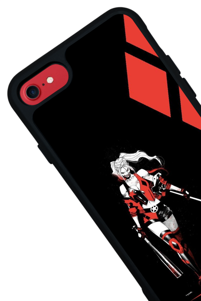 iPhone SE Uyumlu HarleyQueen Tasarımlı Glossy Premium Kılıf