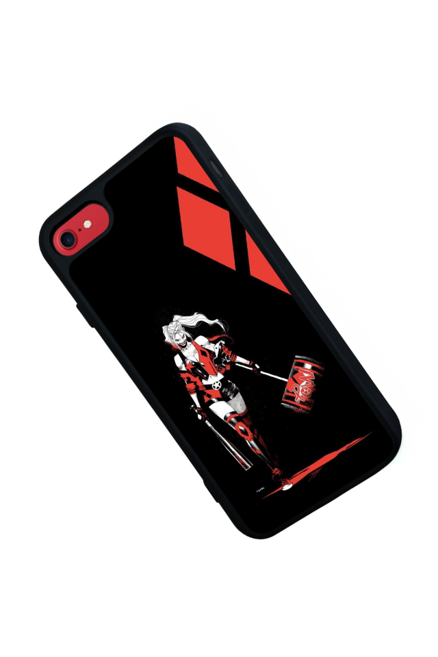 iPhone SE Uyumlu HarleyQueen Tasarımlı Glossy Premium Kılıf