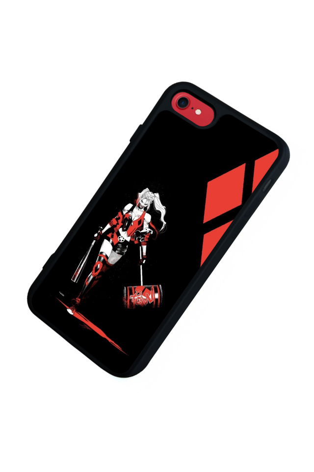 iPhone SE Uyumlu HarleyQueen Tasarımlı Glossy Premium Kılıf