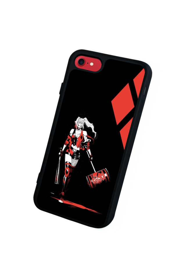 iPhone SE Uyumlu HarleyQueen Tasarımlı Glossy Premium Kılıf
