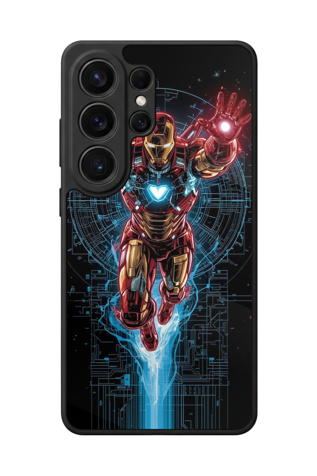 Samsung Galaxy S26 Ultra Uyumlu Iron Man ( Demir Adam ) Tasarımlı Glossy Premium Kılıf