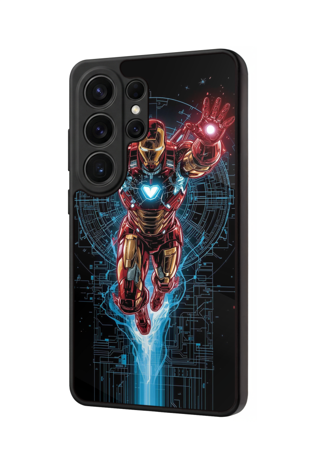 Samsung Galaxy S26 Ultra Uyumlu Iron Man ( Demir Adam ) Tasarımlı Glossy Premium Kılıf