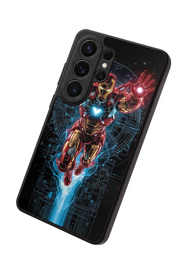 Samsung Galaxy S26 Ultra Uyumlu Iron Man ( Demir Adam ) Tasarımlı Glossy Premium Kılıf