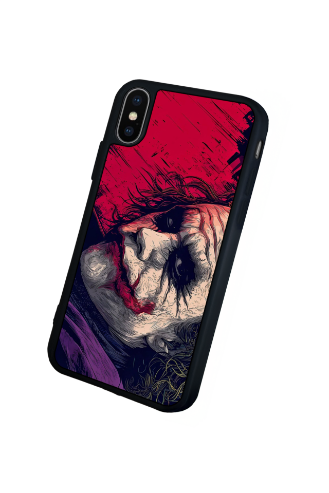 iPhone X/ XS Uyumlu Joker Tasarımlı Glossy Premium Kılıf