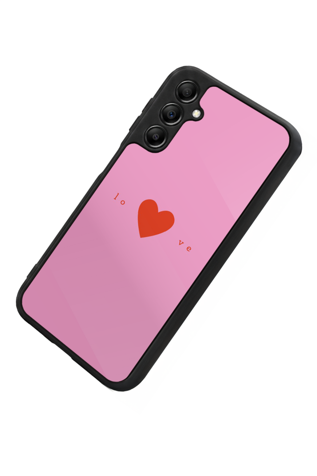 Samsung Galaxy A14 Uyumlu Kalp Love Tasarımlı Glossy Premium Kılıf