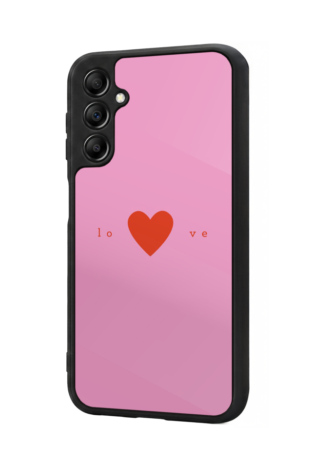 Samsung Galaxy A14 Uyumlu Kalp Love Tasarımlı Glossy Premium Kılıf
