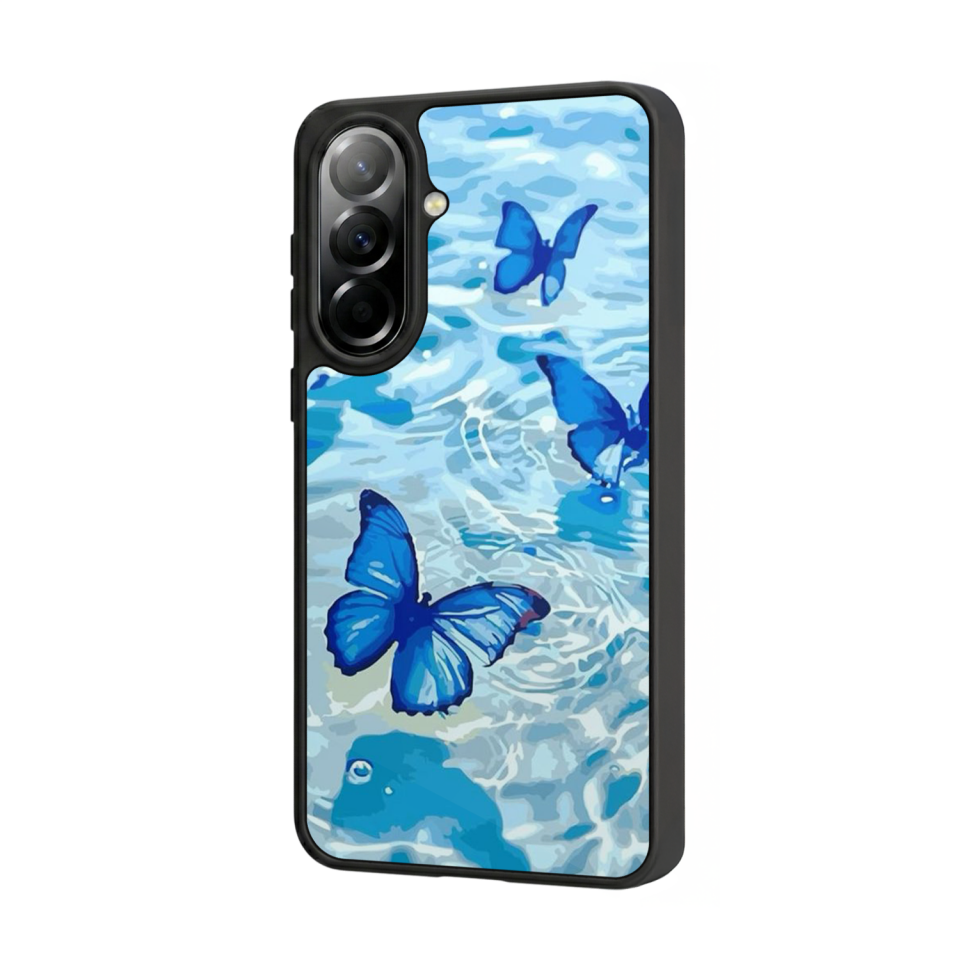 Samsung Galaxy A37 Uyumlu Kelebek Tasarımlı Glossy Premium Kılıf
