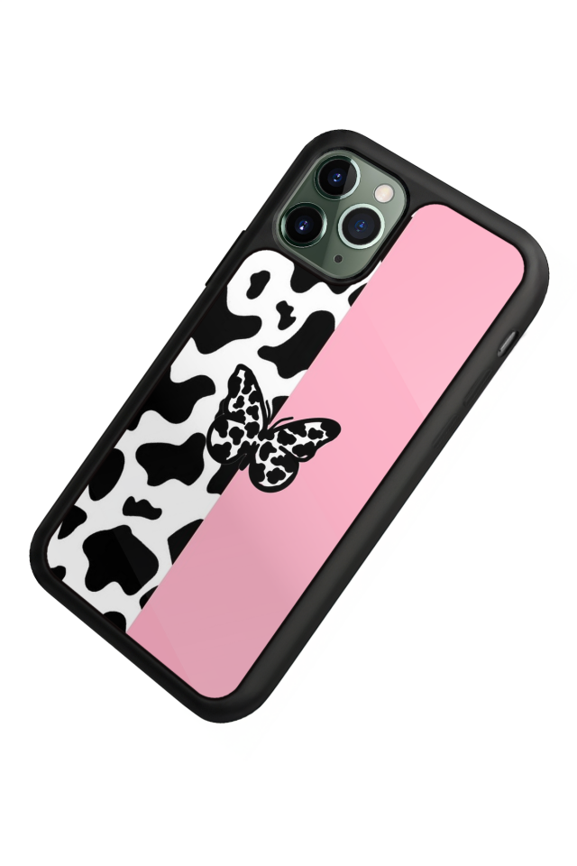 iPhone 11 Pro Max Uyumlu Kelebek Tasarımlı Glossy Premium Kılıf