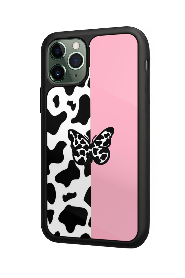iPhone 11 Pro Max Uyumlu Kelebek Tasarımlı Glossy Premium Kılıf