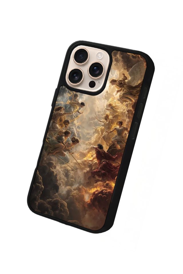iPhone 15 Pro Uyumlu Melek Tasarımlı Glossy Premium Kılıf