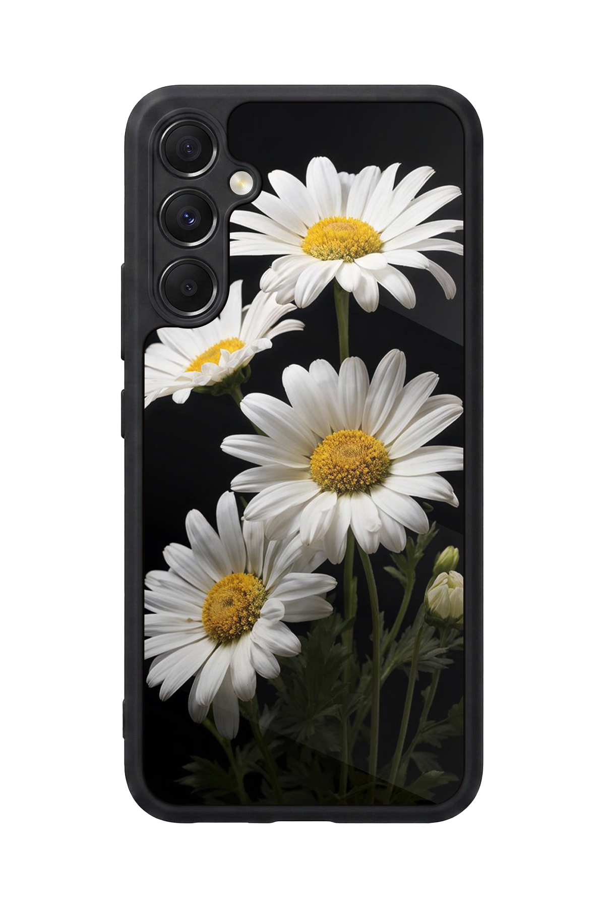 Samsung Galaxy M34 Uyumlu Papatya Tasarımlı Glossy Premium Kılıf