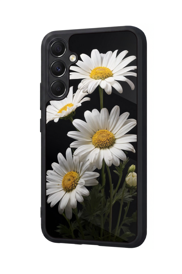 Samsung Galaxy M34 Uyumlu Papatya Tasarımlı Glossy Premium Kılıf