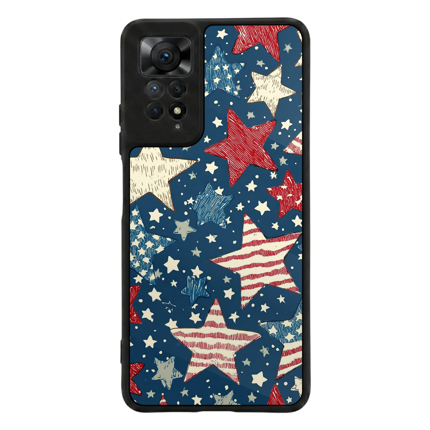 Xiaomi Redmi Note 12 Pro Uyumlu Retro Yildizlar Tasarımlı Glossy Premium Kılıf