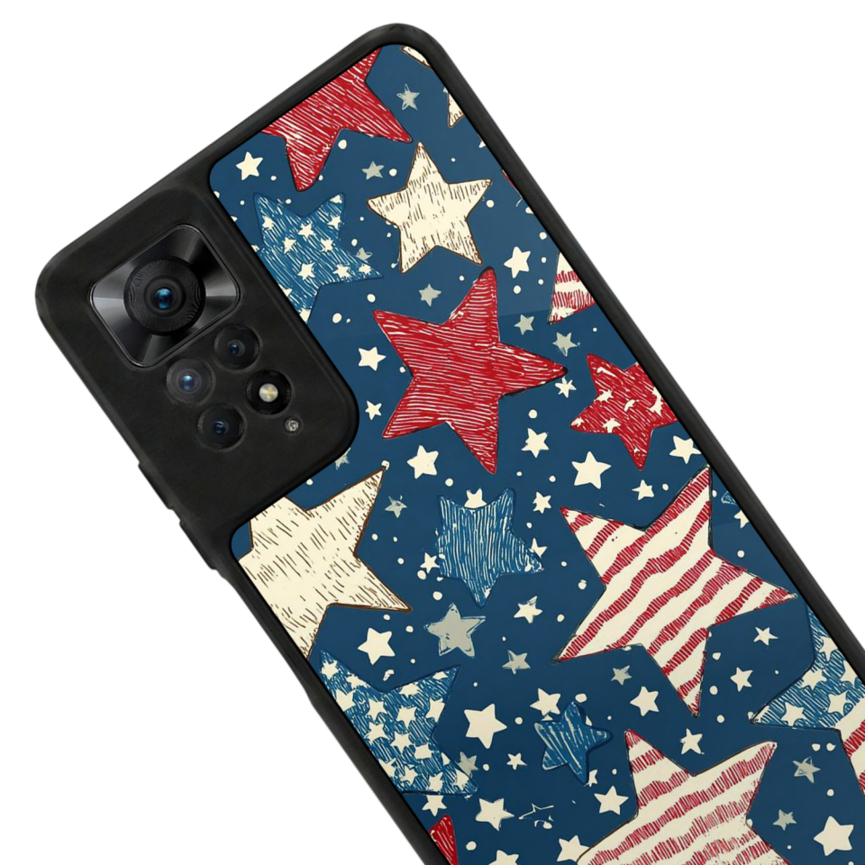 Xiaomi Redmi Note 12 Pro Uyumlu Retro Yildizlar Tasarımlı Glossy Premium Kılıf