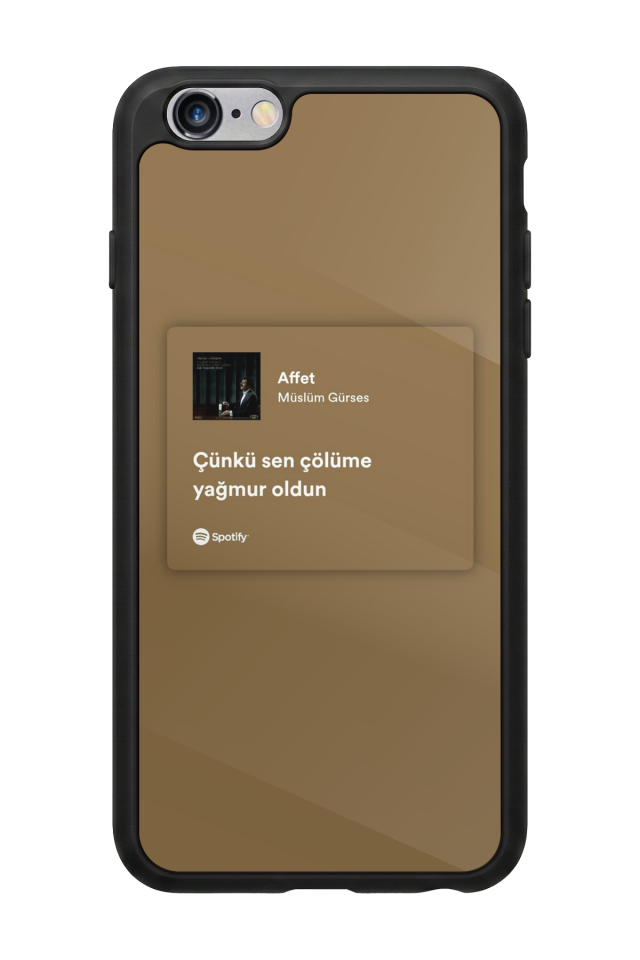 iPhone 6 Plus Uyumlu Sarki Sozleri Tasarımlı Glossy Premium Kılıf