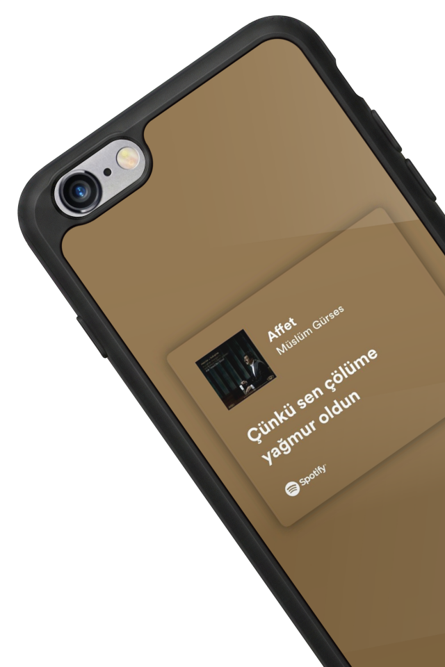 iPhone 6 Plus Uyumlu Sarki Sozleri Tasarımlı Glossy Premium Kılıf
