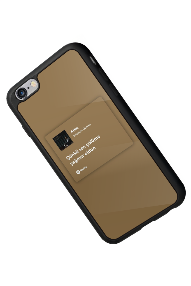 iPhone 6 Plus Uyumlu Sarki Sozleri Tasarımlı Glossy Premium Kılıf