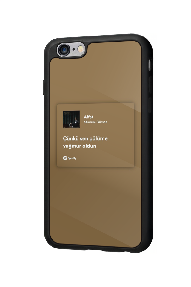 iPhone 6 Plus Uyumlu Sarki Sozleri Tasarımlı Glossy Premium Kılıf