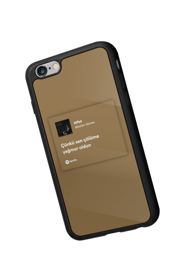 iPhone 6 Plus Uyumlu Sarki Sozleri Tasarımlı Glossy Premium Kılıf