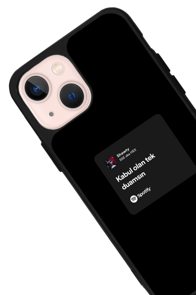 iPhone 13 Mini Uyumlu Sarki Sozleri Tasarımlı Glossy Premium Kılıf