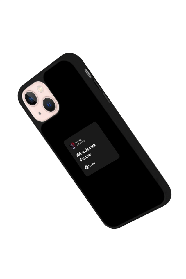 iPhone 13 Mini Uyumlu Sarki Sozleri Tasarımlı Glossy Premium Kılıf