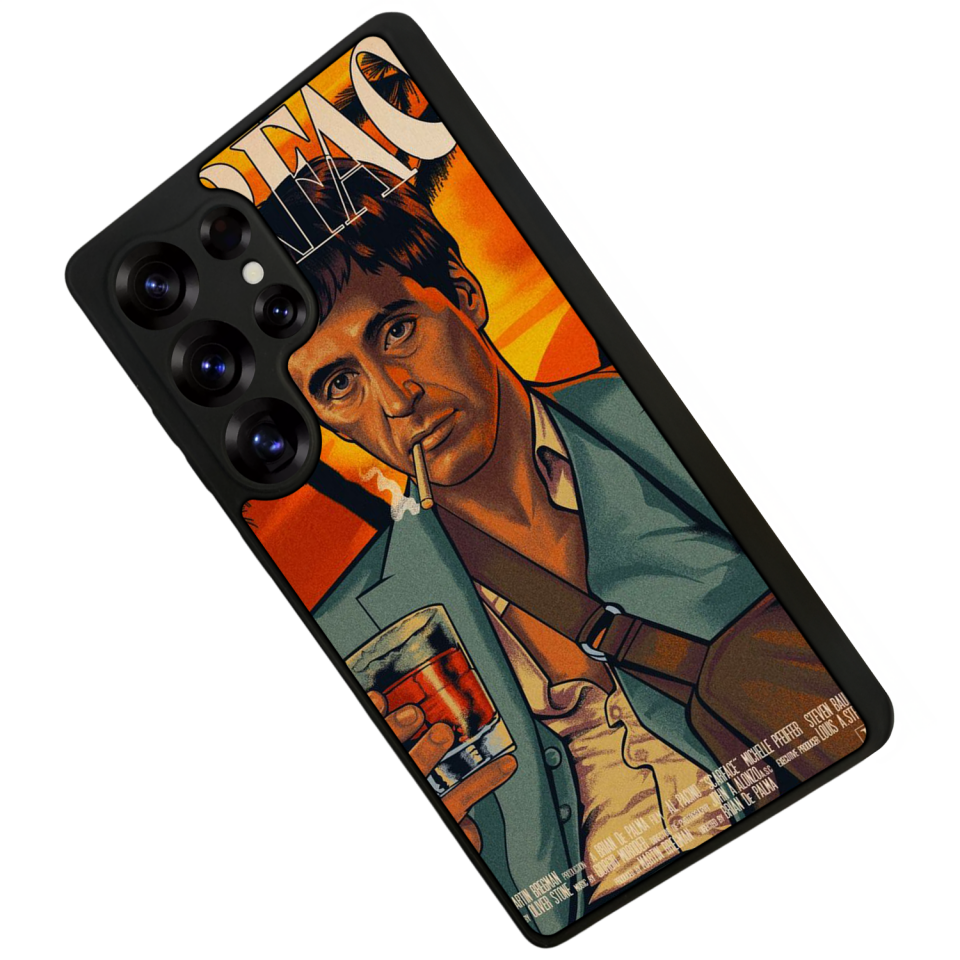 Samsung Galaxy S25 Ultra Uyumlu Scarface Tasarımlı Glossy Premium Kılıf