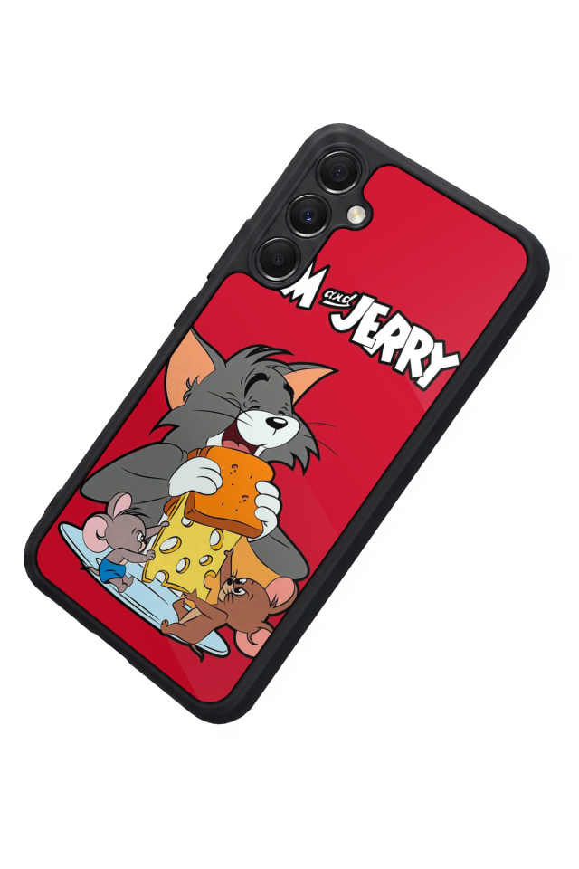 Samsung Galaxy A34 Uyumlu Tom And Jerry Tasarımlı Glossy Premium Kılıf