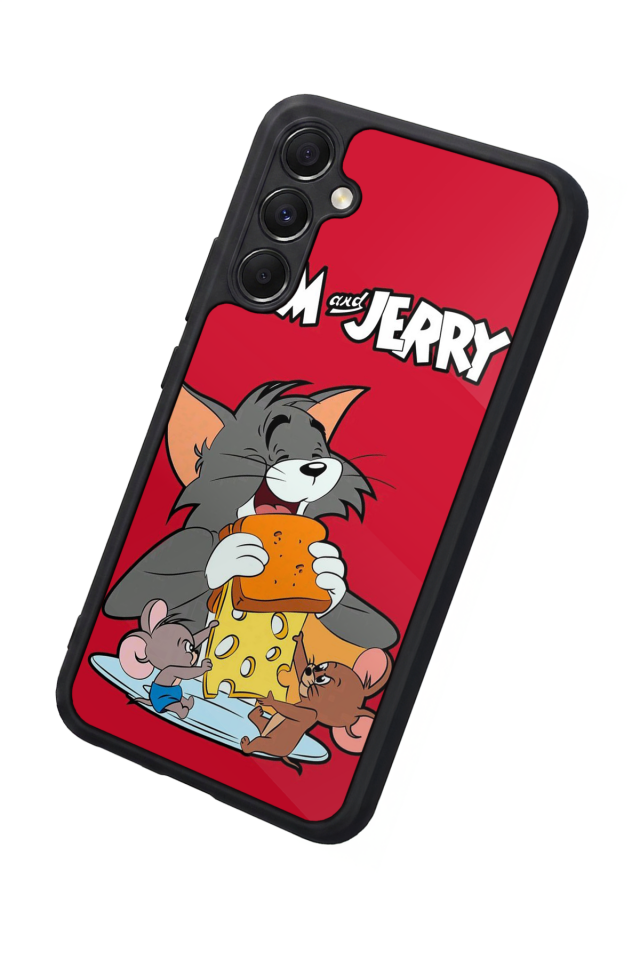 Samsung Galaxy A34 Uyumlu Tom And Jerry Tasarımlı Glossy Premium Kılıf