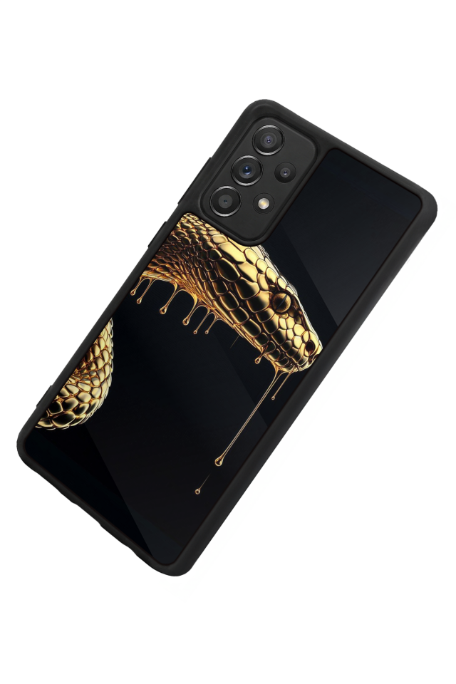 Samsung Galaxy A72 Uyumlu Yılan Tasarımlı Glossy Premium Kılıf