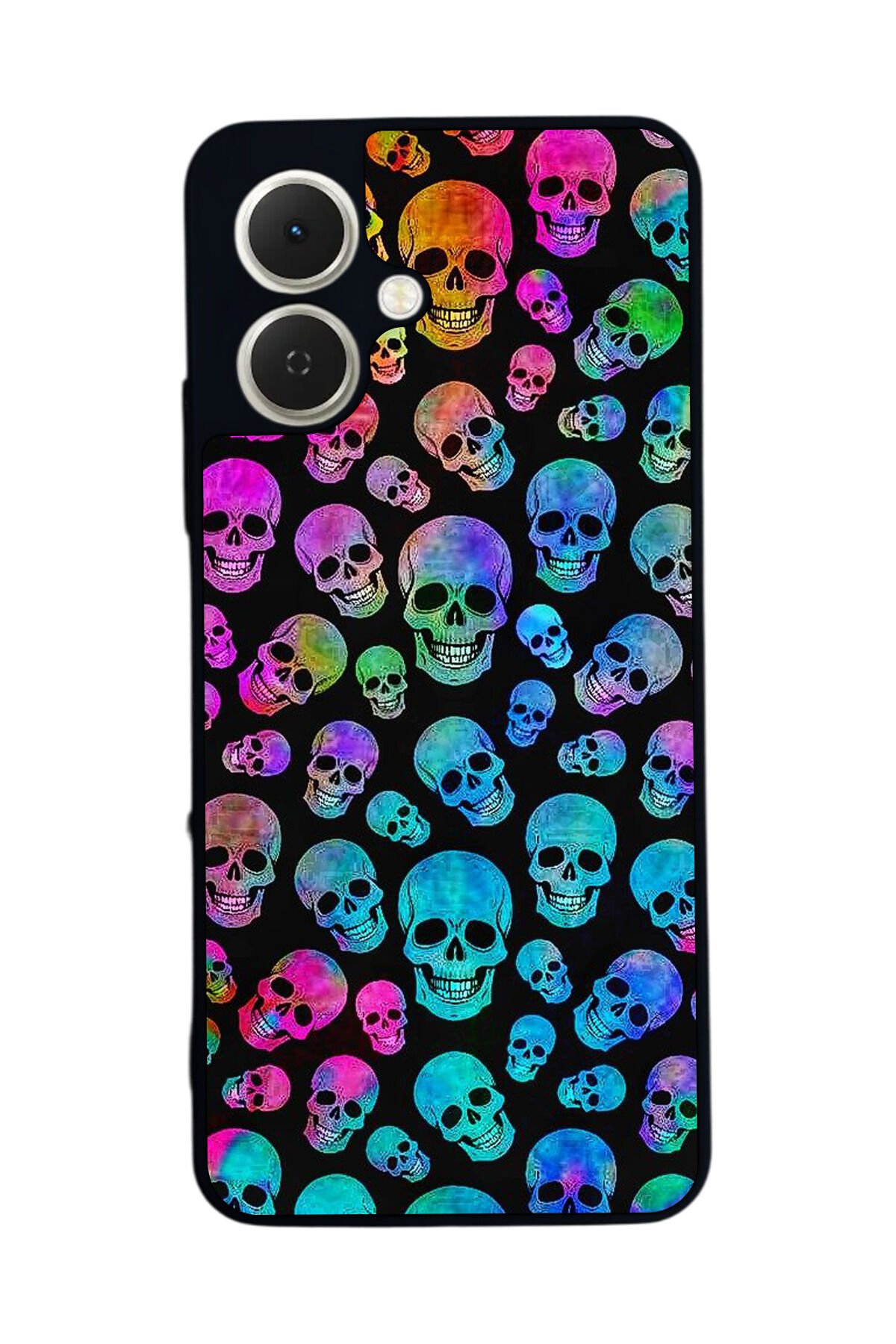 Tecno Spark GO 2 Uyumlu KuruKafa Tasarımlı Glossy Premium Kılıf
