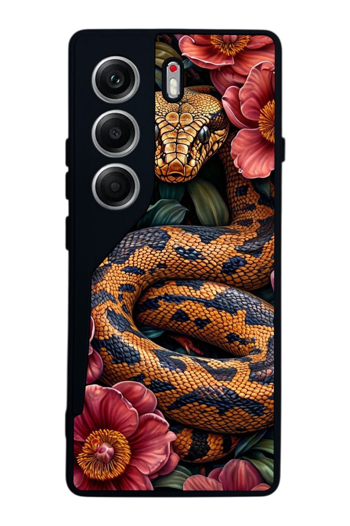 Tecno Camon 40 Uyumlu Yılan Tasarımlı Glossy Premium Kılıf