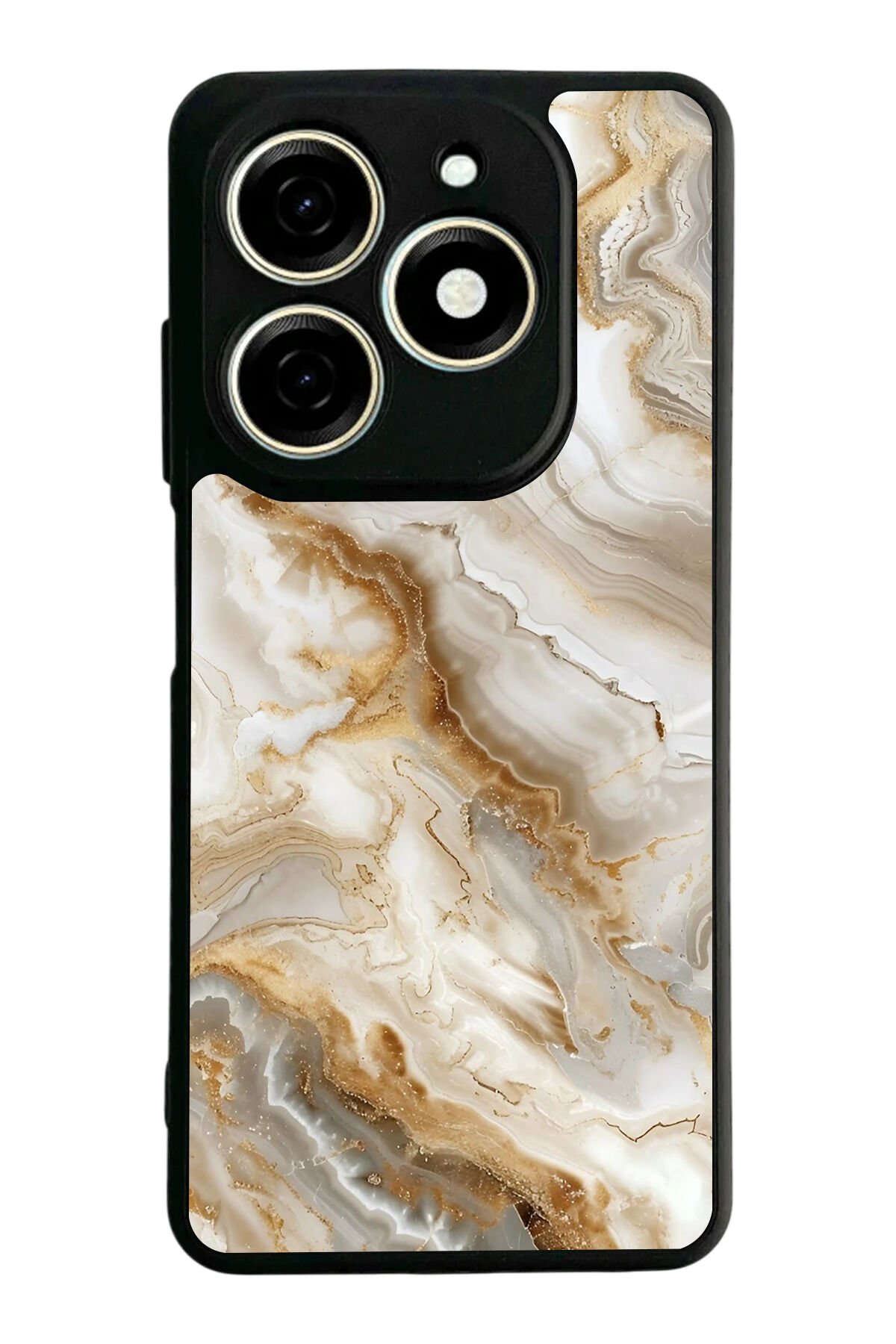 Tecno Spark 20/20C Uyumlu Mermer Marble Tasarımlı Glossy Premium Kılıf