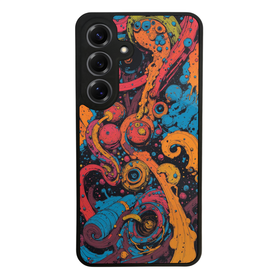 Samsung Galaxy S25 Uyumlu Abstract Tasarımlı Glossy Premium Kılıf