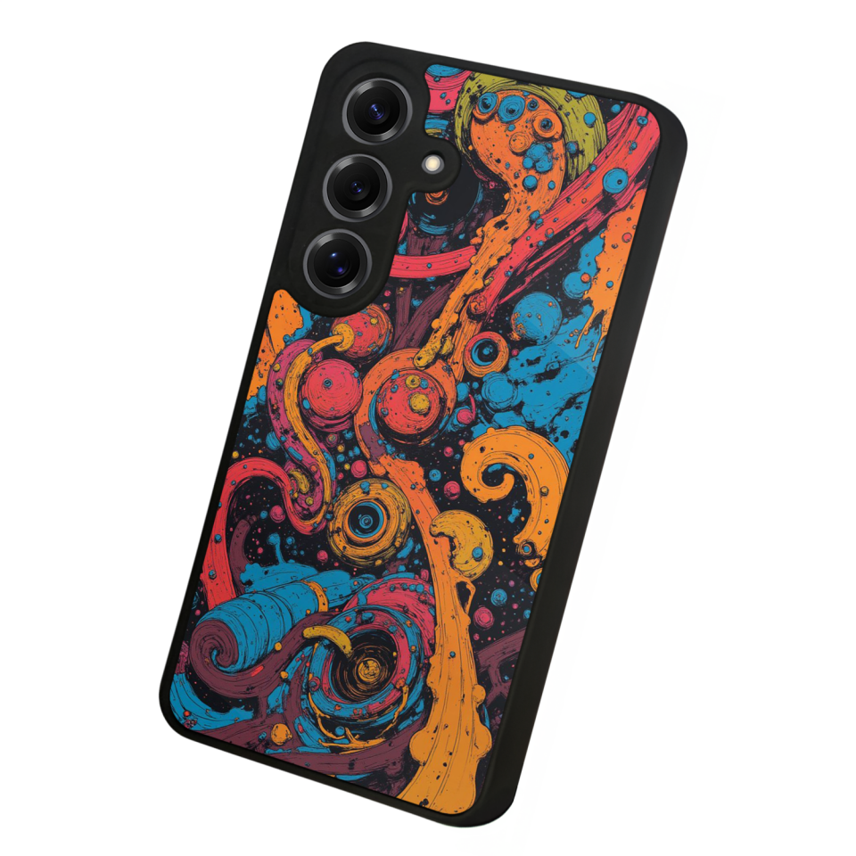 Samsung Galaxy S25 Uyumlu Abstract Tasarımlı Glossy Premium Kılıf