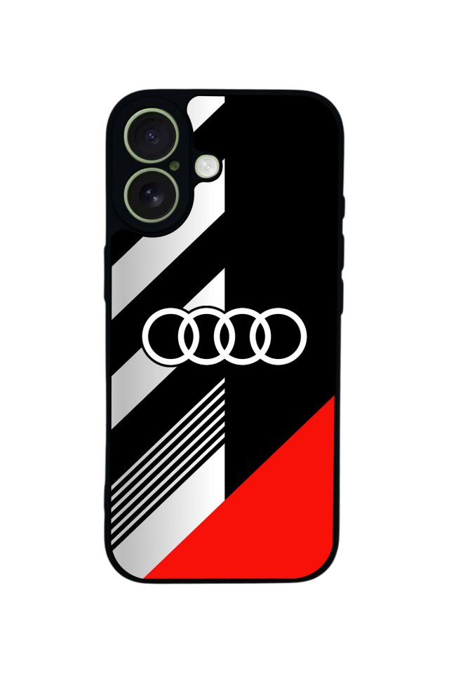 iPhone 17 Uyumlu Audi Tasarımlı Glossy Premium Kılıf