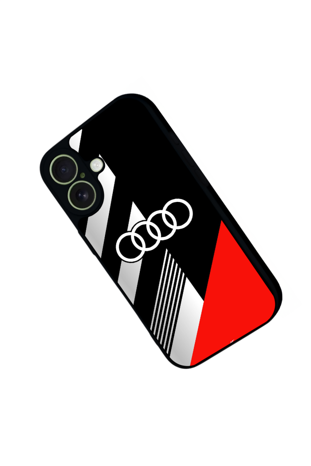 iPhone 17 Uyumlu Audi Tasarımlı Glossy Premium Kılıf
