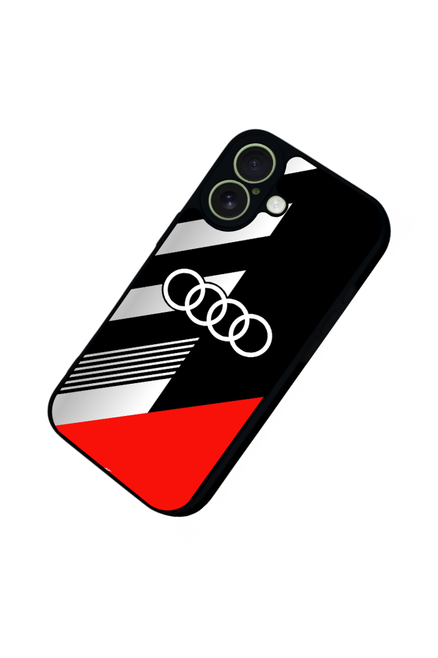 iPhone 17 Uyumlu Audi Tasarımlı Glossy Premium Kılıf