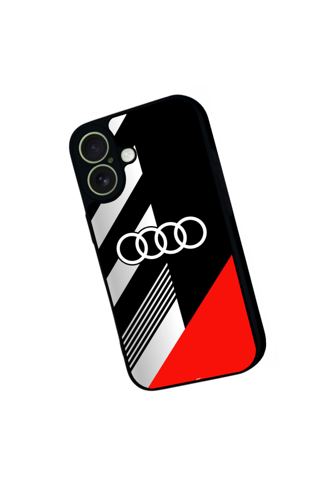 iPhone 17 Uyumlu Audi Tasarımlı Glossy Premium Kılıf