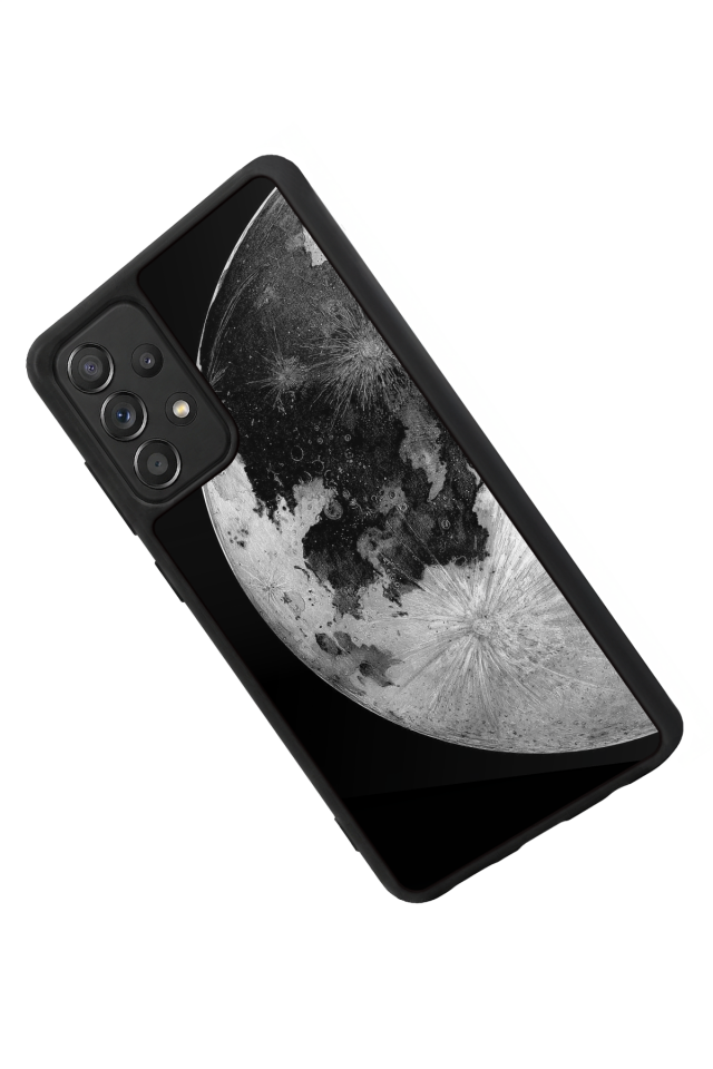 Samsung Galaxy A72 Uyumlu Ay Tasarımlı Glossy Premium Kılıf