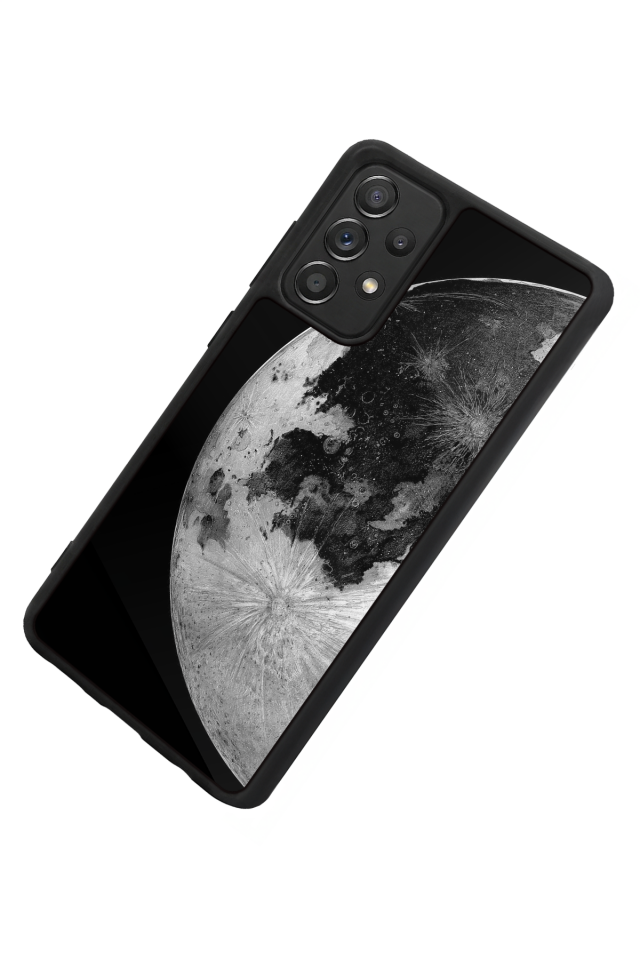 Samsung Galaxy A72 Uyumlu Ay Tasarımlı Glossy Premium Kılıf