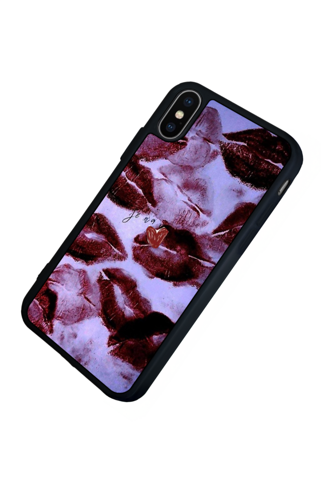 iPhone XS Max Uyumlu Dudak Tasarımlı Glossy Premium Kılıf