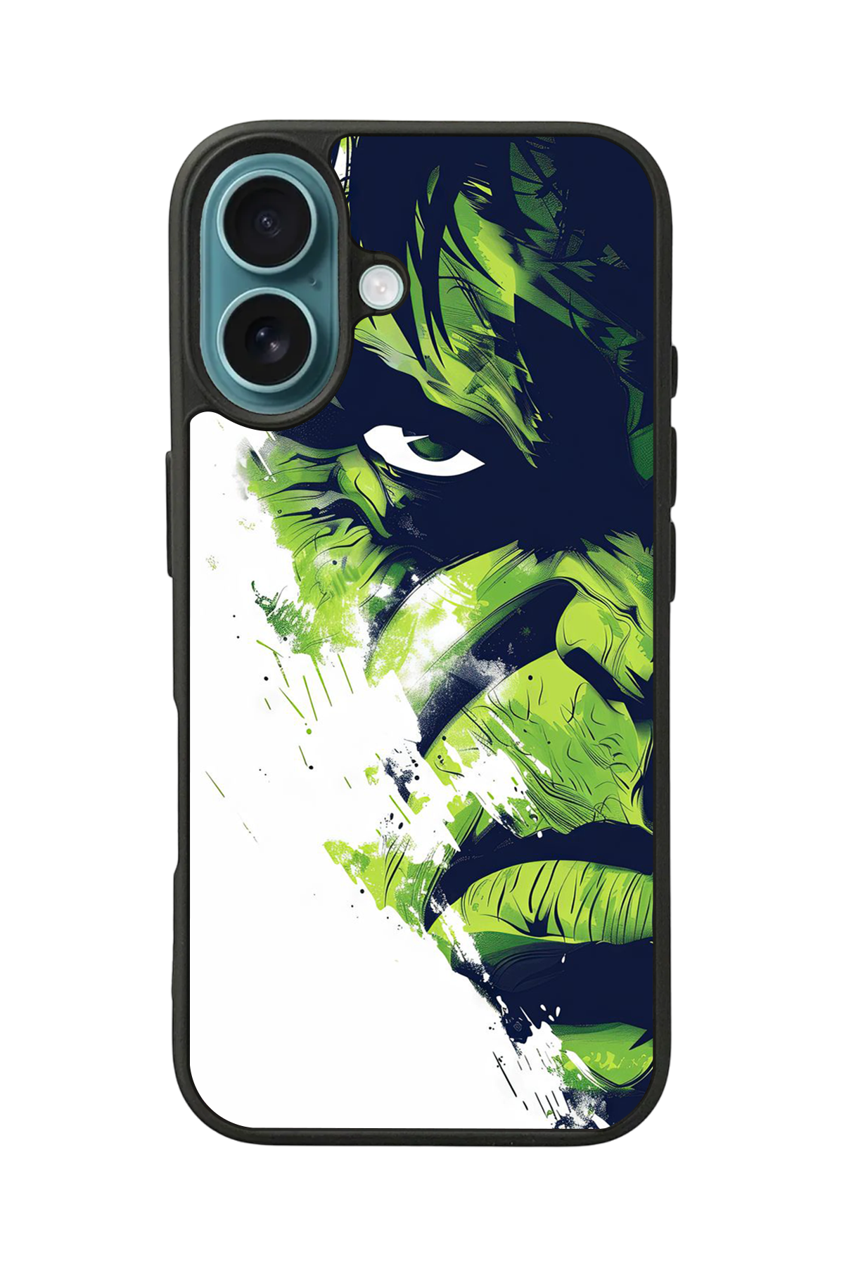 iPhone 16 Plus Uyumlu Hulk Tasarımlı Glossy Premium Kılıf
